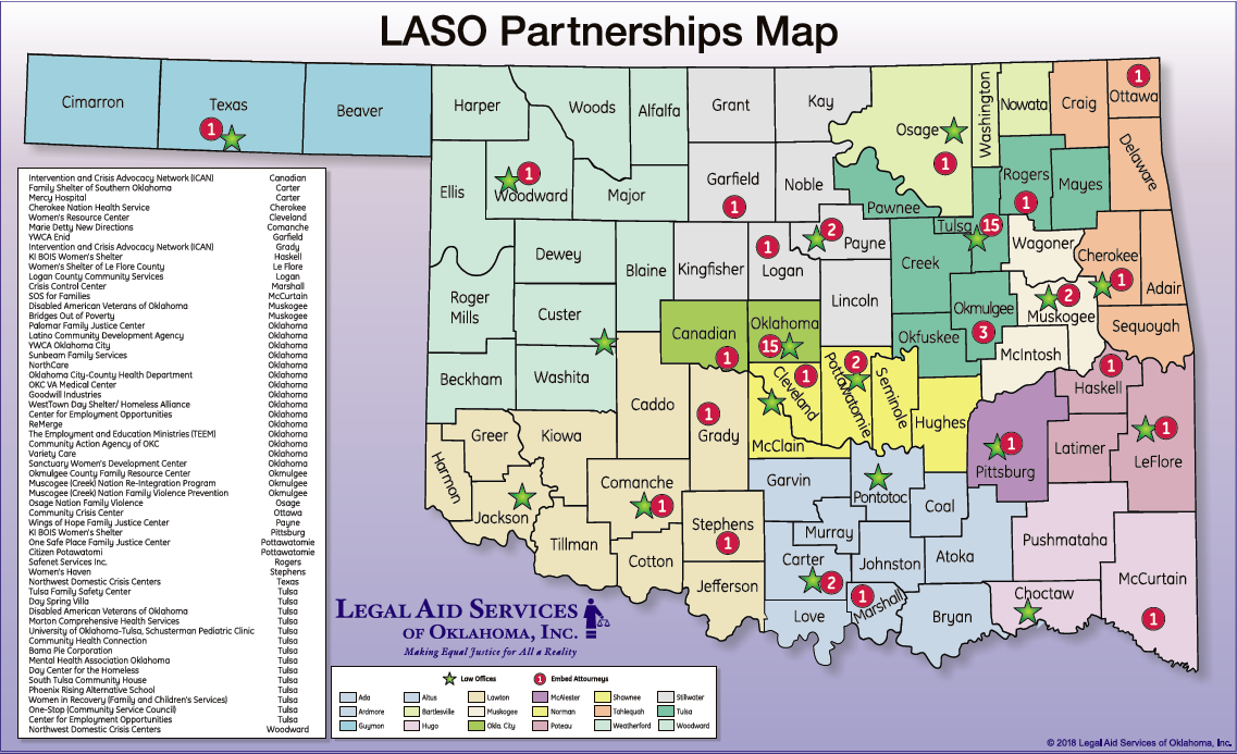 LASO Partnerships Map